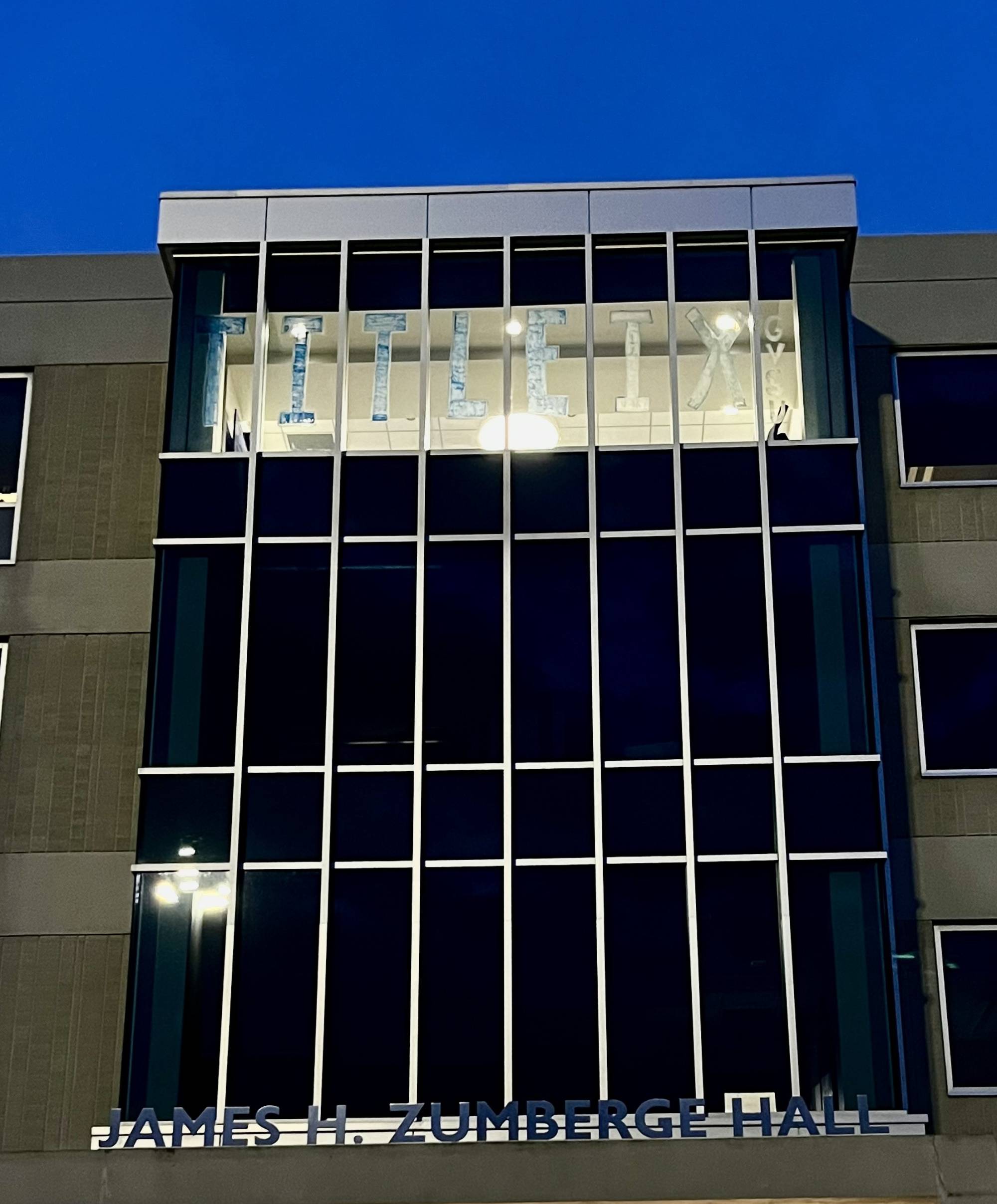 Office of Civil Rights and Title IX window decorations